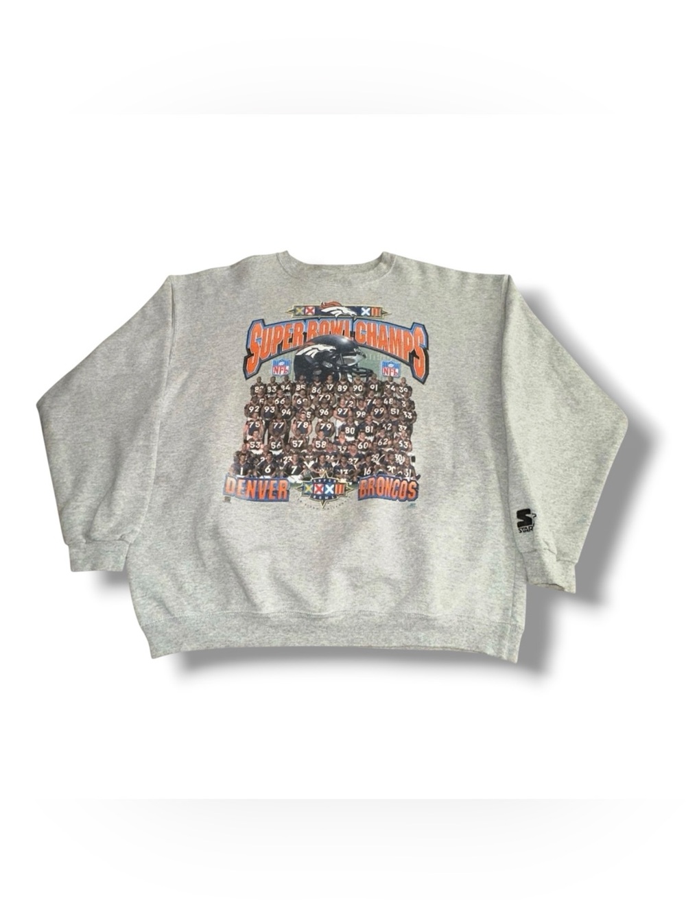 Men’s Starter 1998 Denver Broncos Super Bowl XXXII Champions Sweatshirt